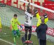 Romario Pires, plasă U Cluj - UTA. foto: capturi DigiSport
