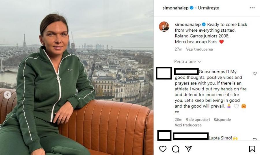 Postarea Simonei Halep Simona Halep, mesaj enigmatic din Paris: „Sunt gata să mă întorc!”