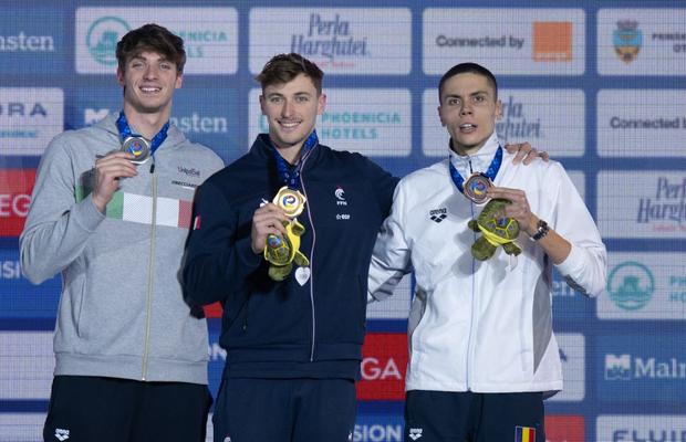 Maxime Grousset, campionul de la 100 m liber, impresionat de susținerea pe care a avut-o David Popovici, una care i-a dat fiori și energie
