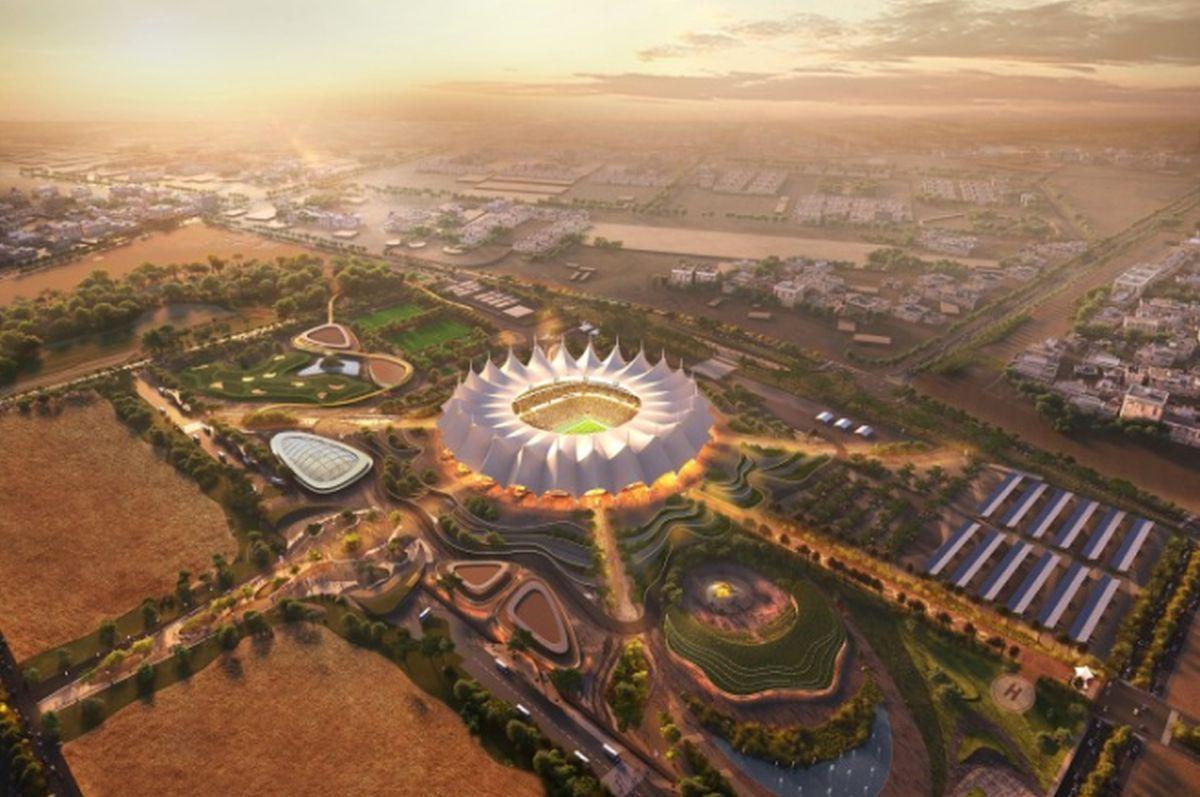 Poftiți în lumea viitorului! Așa arată cele 15 stadioane SF plănuite de saudiți pentru Cupa Mondială: unul va fi construit în orașul-liniar de 1,5 trilioane de dolari!