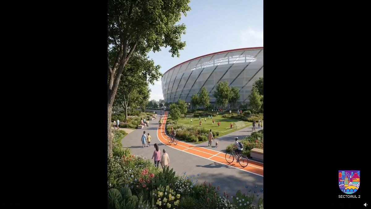 Stadion Dinamo - noi ilustrații cu viitorul complex din șoseaua Ștefan cel Mare