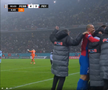Bucurie dezănțuită la golul de 4-3 în FCSB - Feyenoord