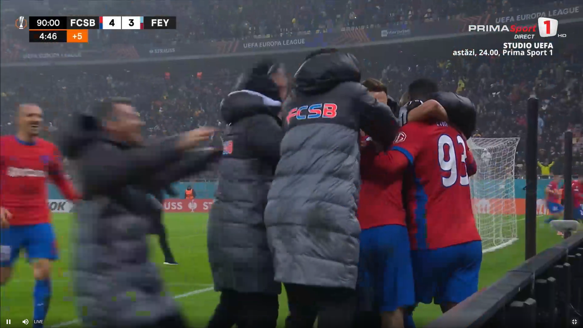 UEFA, postare specială despre thriller-ul FCSB - Feyenoord: „Nu putea fi decât o câștigătoare”
