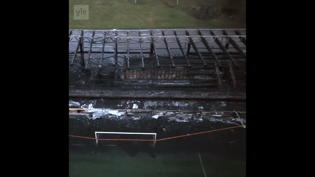 Stadionul echipei FC Haka, de 9 ori campioană a Finlandei, a fost incendiat de trei minori