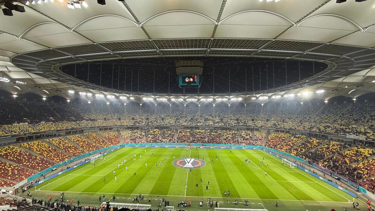 FCSB - Feyenoord, imagini de la încălzire