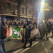 Suporterii lui Feyenoord au plecat în corteo spre Arena Națională / Foto: Remus Dinu GSP