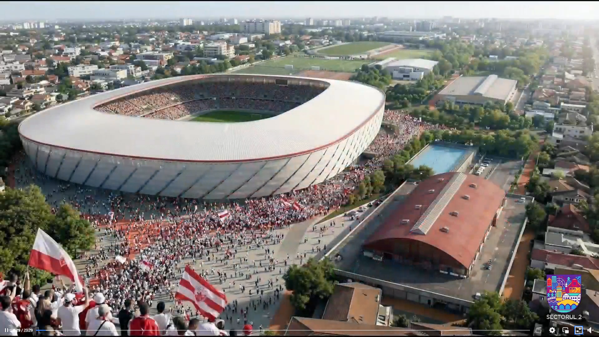 Stadion Dinamo - noi ilustrații cu viitorul complex din șoseaua Ștefan cel Mare