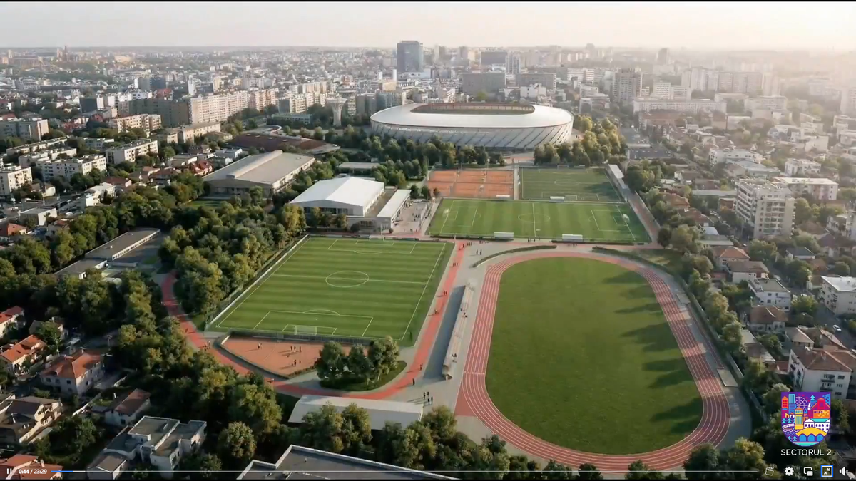 Stadion Dinamo - noi ilustrații cu viitorul complex din șoseaua Ștefan cel Mare