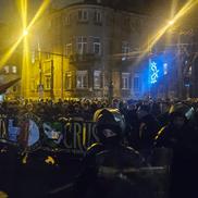 Suporterii lui Feyenoord au plecat în corteo spre Arena Națională / Foto: Remus Dinu GSP