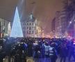 Sute de jandarmi s-au mobilizat pentru a preveni eventualele incidente provocate de suporterii din Rotterdam / Foto: Remus Dinu GSP