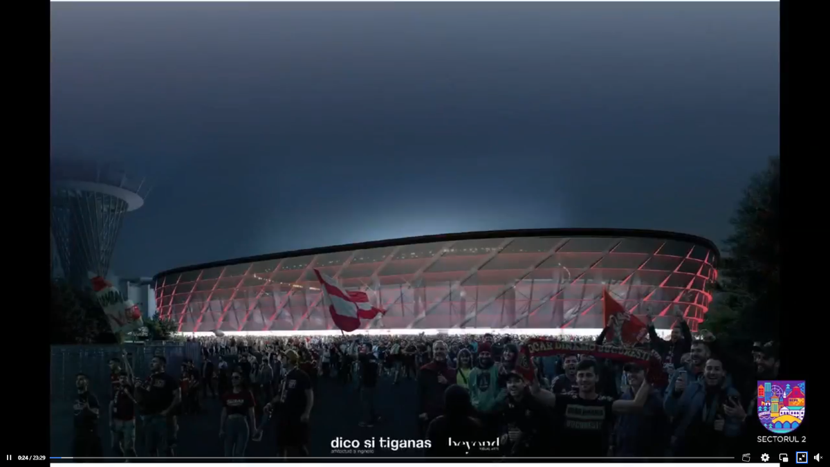 Stadion Dinamo - noi ilustrații cu viitorul complex din șoseaua Ștefan cel Mare