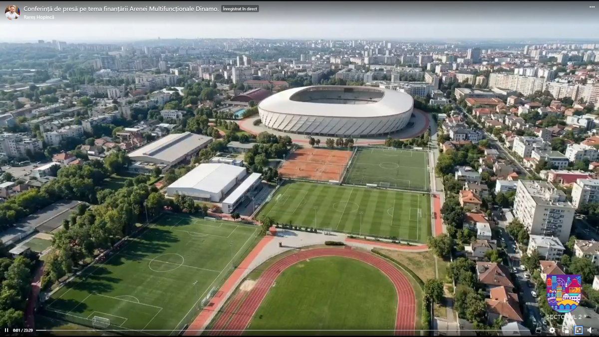 Stadion Dinamo - noi ilustrații cu viitorul complex din șoseaua Ștefan cel Mare