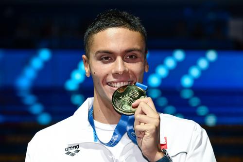 David Popovici și prima medalie cucerită la Campionatele Mondiale de la Singapore, aurul de la 200 m liber FOTO Imago Images