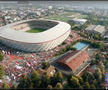 Stadion Dinamo - noi ilustrații cu viitorul complex din șoseaua Ștefan cel Mare
