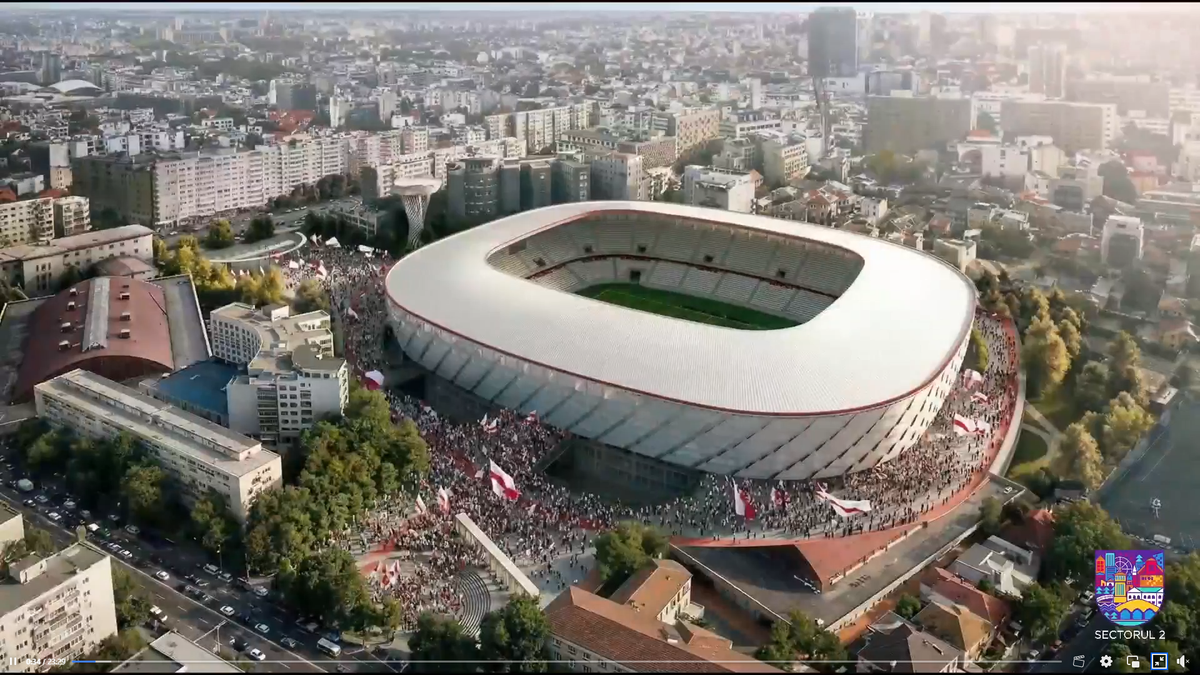 Stadion Dinamo - noi ilustrații cu viitorul complex din șoseaua Ștefan cel Mare