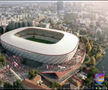 Stadion Dinamo - noi ilustrații cu viitorul complex din șoseaua Ștefan cel Mare