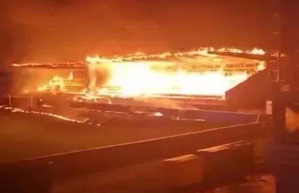 Trei minori au incendiat stadionul fostei campioane a țării