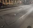 Suporterii lui Feyenoord au spart sticle pe străzile din București