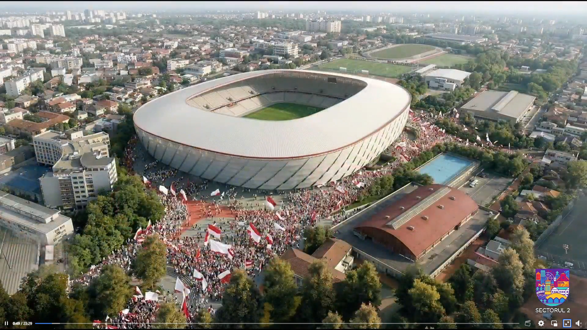 Stadion Dinamo - noi ilustrații cu viitorul complex din șoseaua Ștefan cel Mare