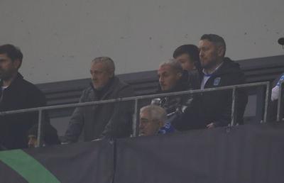 Apariție surpriză lângă Mihai Rotaru în lojă la meciul dintre Universitatea Craiova și Sparta Praga