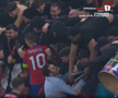 Bucurie dezănțuită la golul de 4-3 în FCSB - Feyenoord