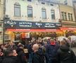 Centrul Vechi din București, luat cu asalt de suporterii lui Feyenoord. Foto: Remus Dinu (GSP)