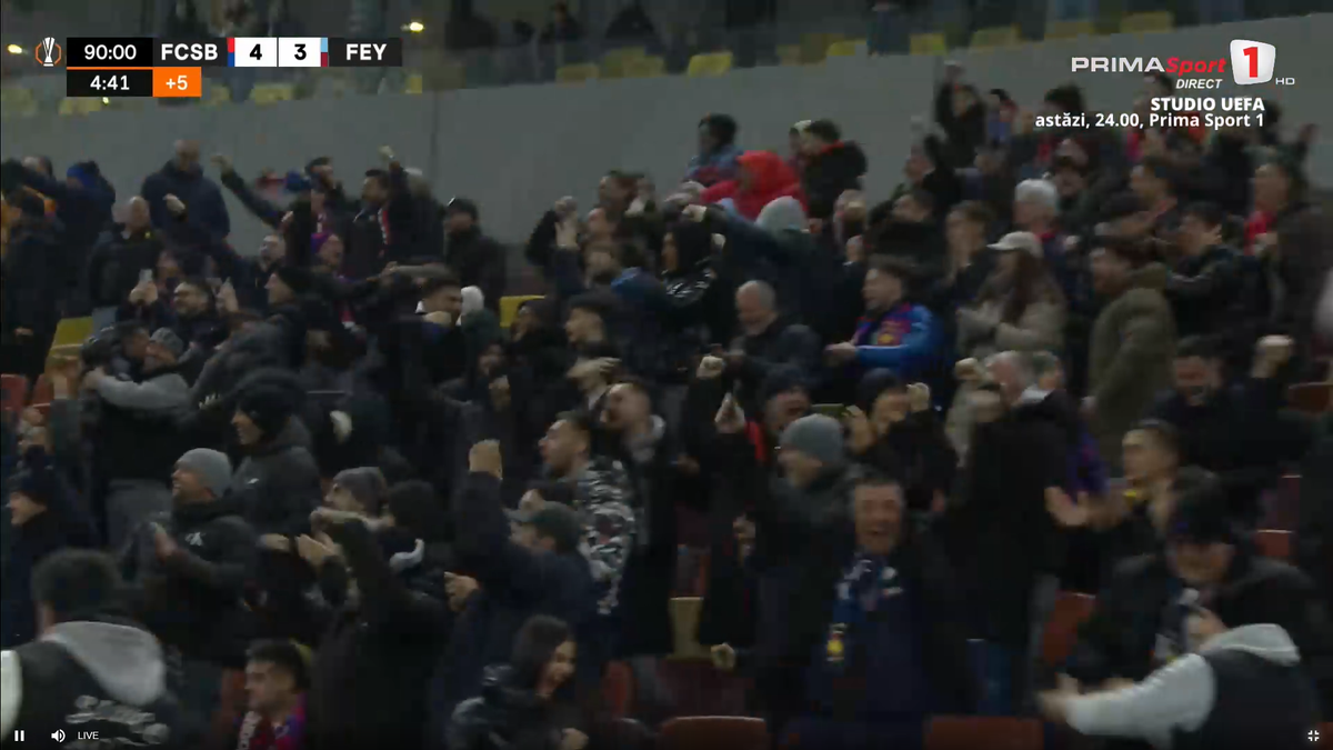 Bucurie dezlănțuită pentru FCSB, după golul dramatic din prelungiri » Charalambous a oferit imaginile serii