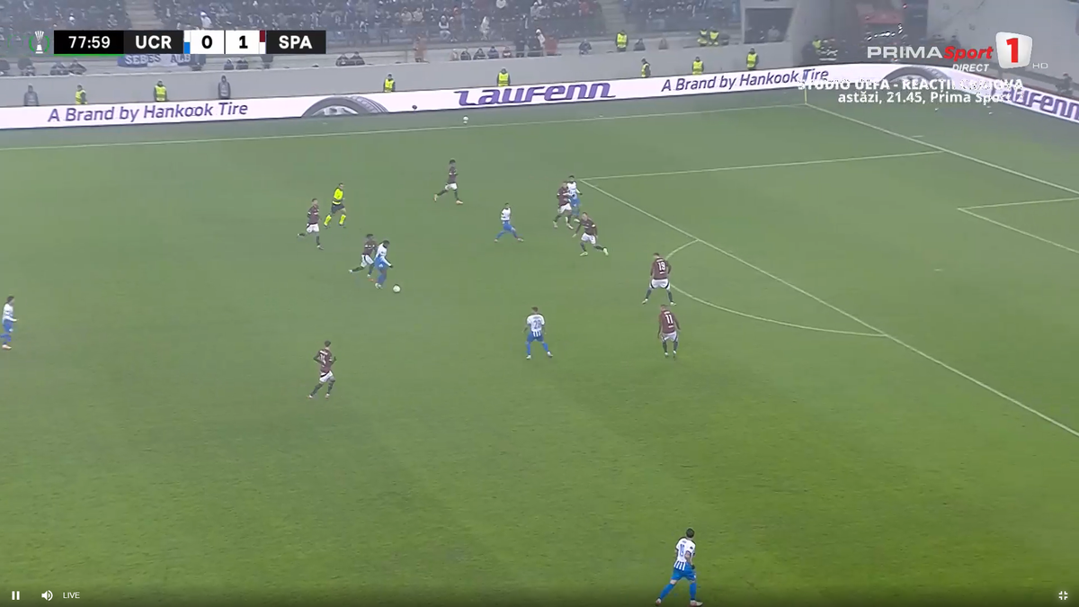 Golul lui Nsimba cu Sparta Praga