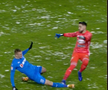 FOTO EXCLUSIV. I-a tăiat gheata în Craiova - Sepsi! Cum arată acum piciorul fotbalistului » Crăciunescu: „I-aș fi dat «roșu»!”
