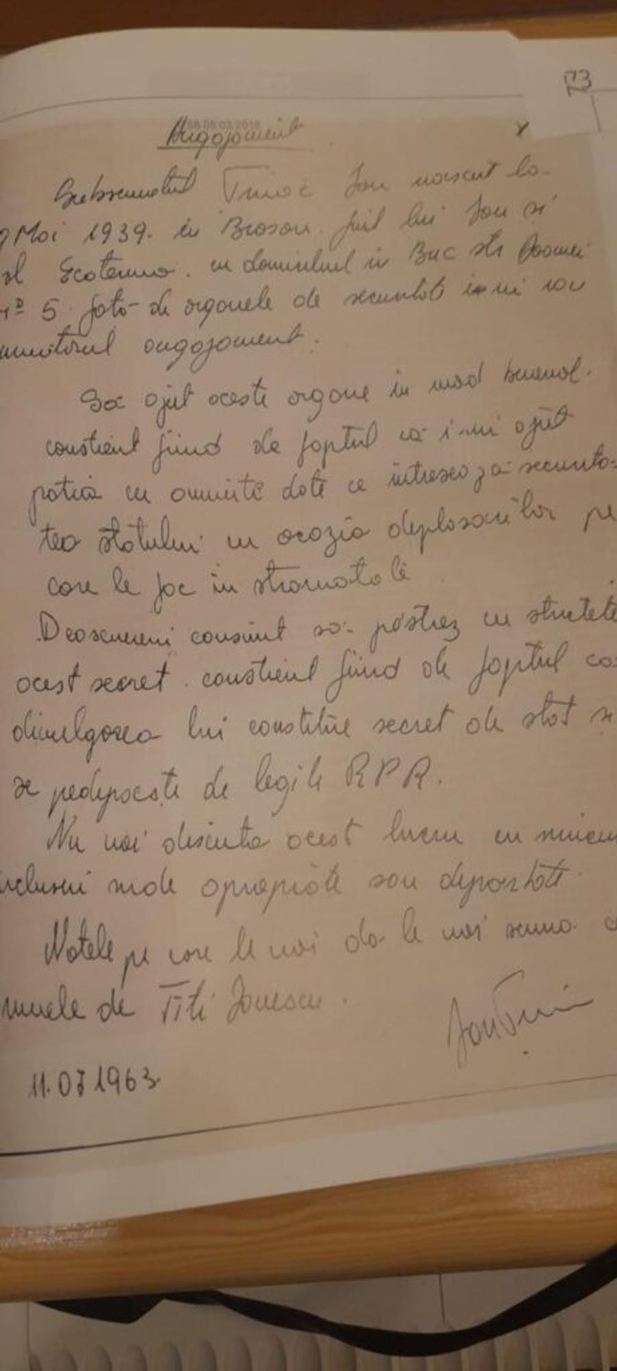 Documentul publicat pe site-ul solidnews Ion Țiriac, despre angajamentul de colaborator al Securității: „Treburile astea erau raportate. Şi apoi, ghici ciupercă ce-i, a apărut dosarul că eram «Ţiţi Vivilică»”
