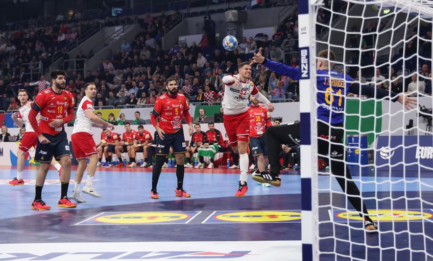 Croația a învins favorita Spania în grupa B de la Campionatul European de handbal masculin.