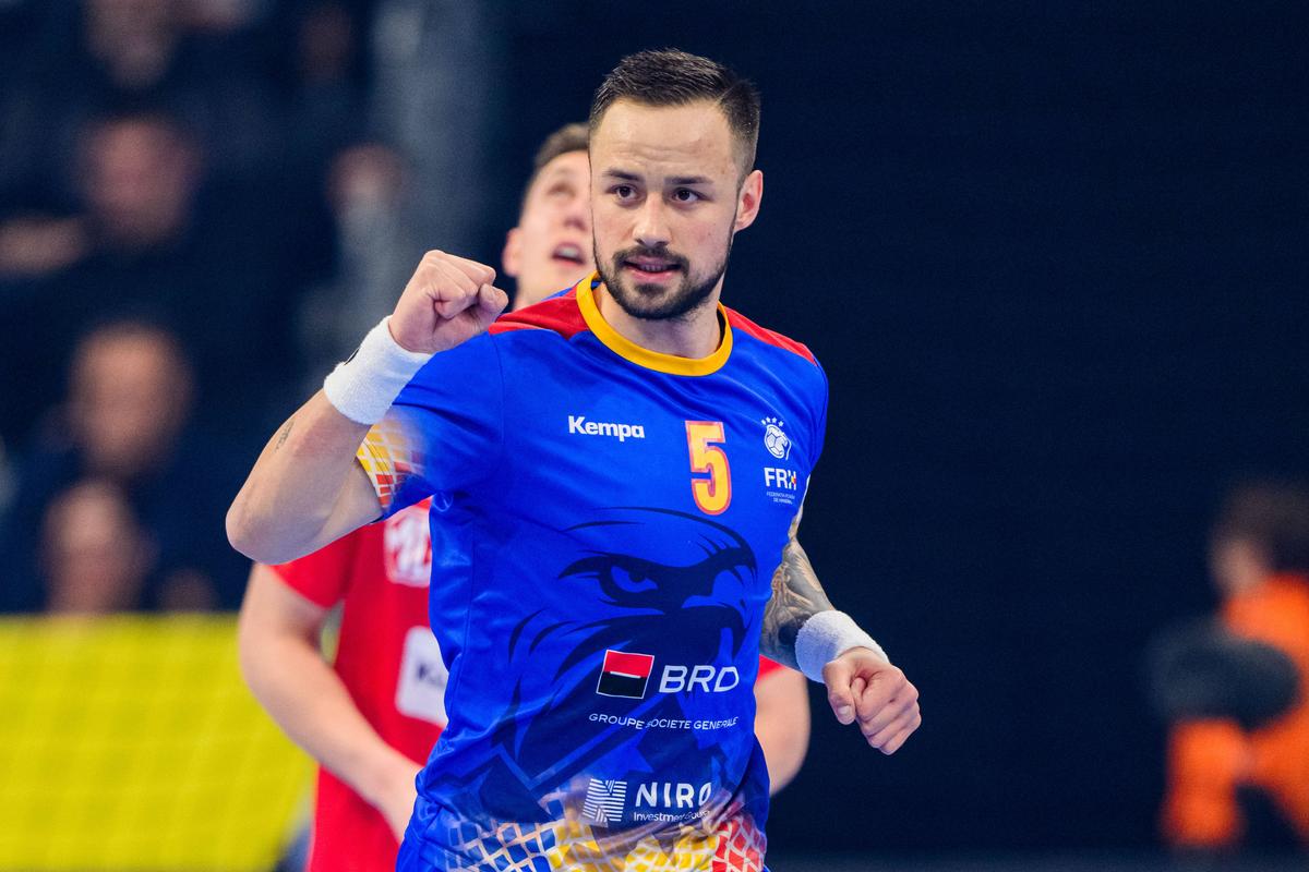 Cele mai spectaculoase imagini din România - Austria, debutul la Campionatul European de handbal masculin