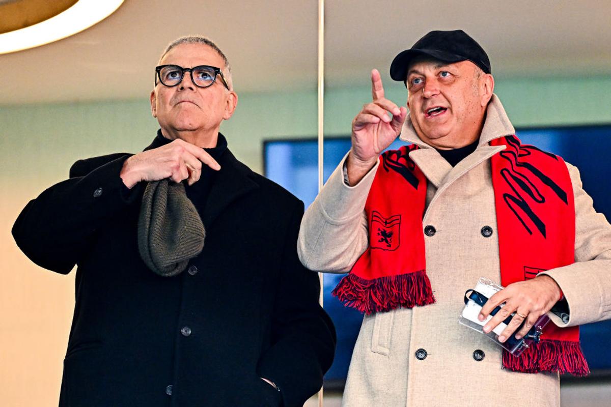 Dan Șucu, prima apariție pe stadion la Genoa