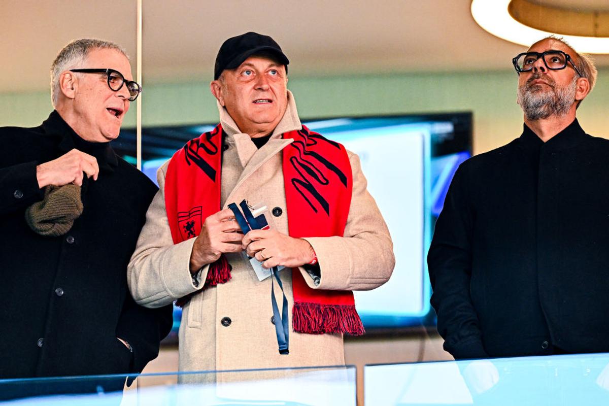 Dan Șucu, prima apariție pe stadion la Genoa