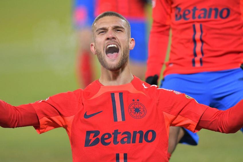 Daniel Bîrligea, în U Cluj - FCSB/ FOTO: Cristi Preda (GSP)