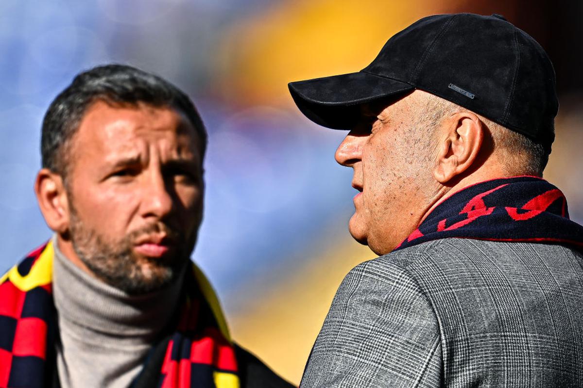Dan Șucu, prima apariție pe stadion la Genoa