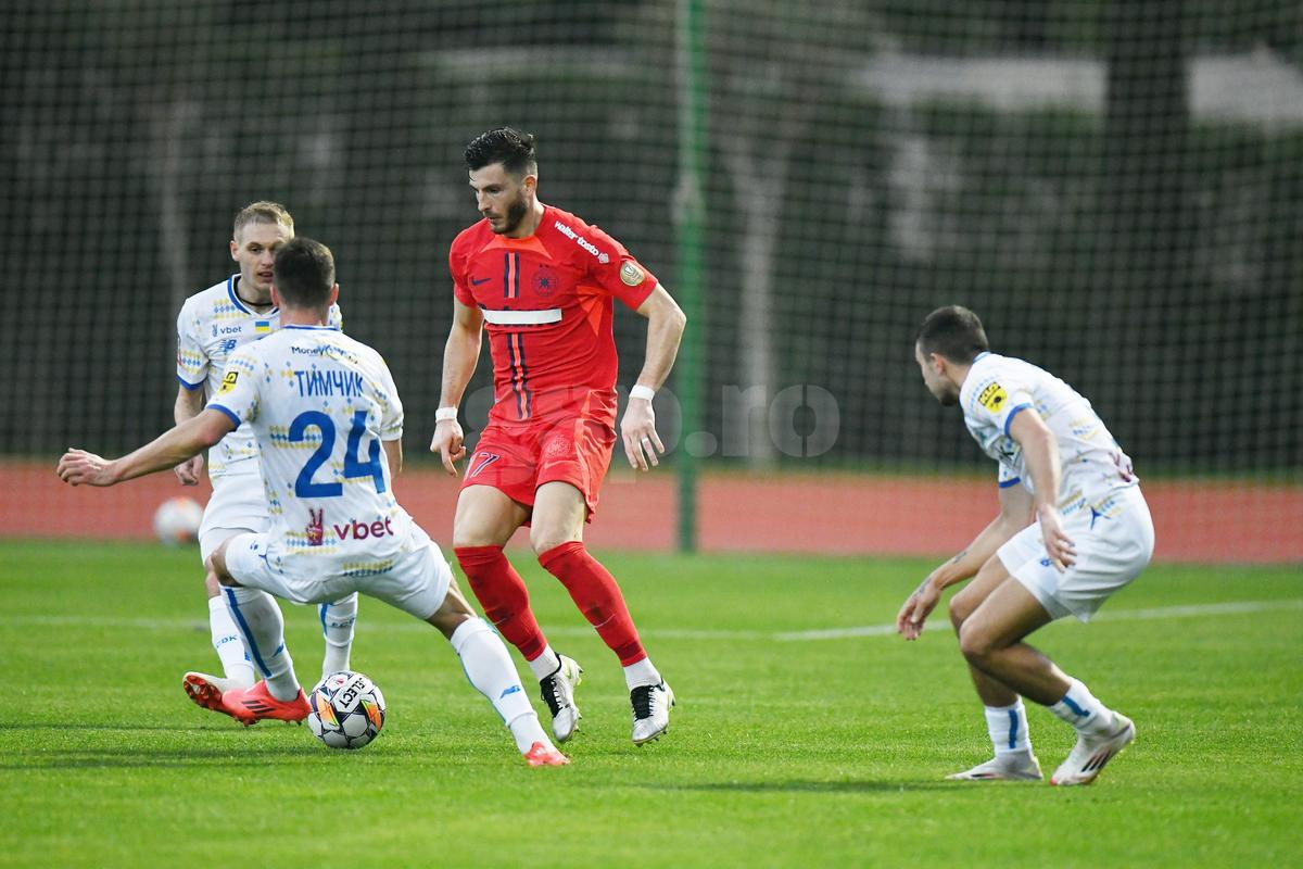 FCSB - Dinamo Kiev 1-2 » Două gafe, două goluri încasate » FCSB, înfrângere în ultimul amical din Turcia
