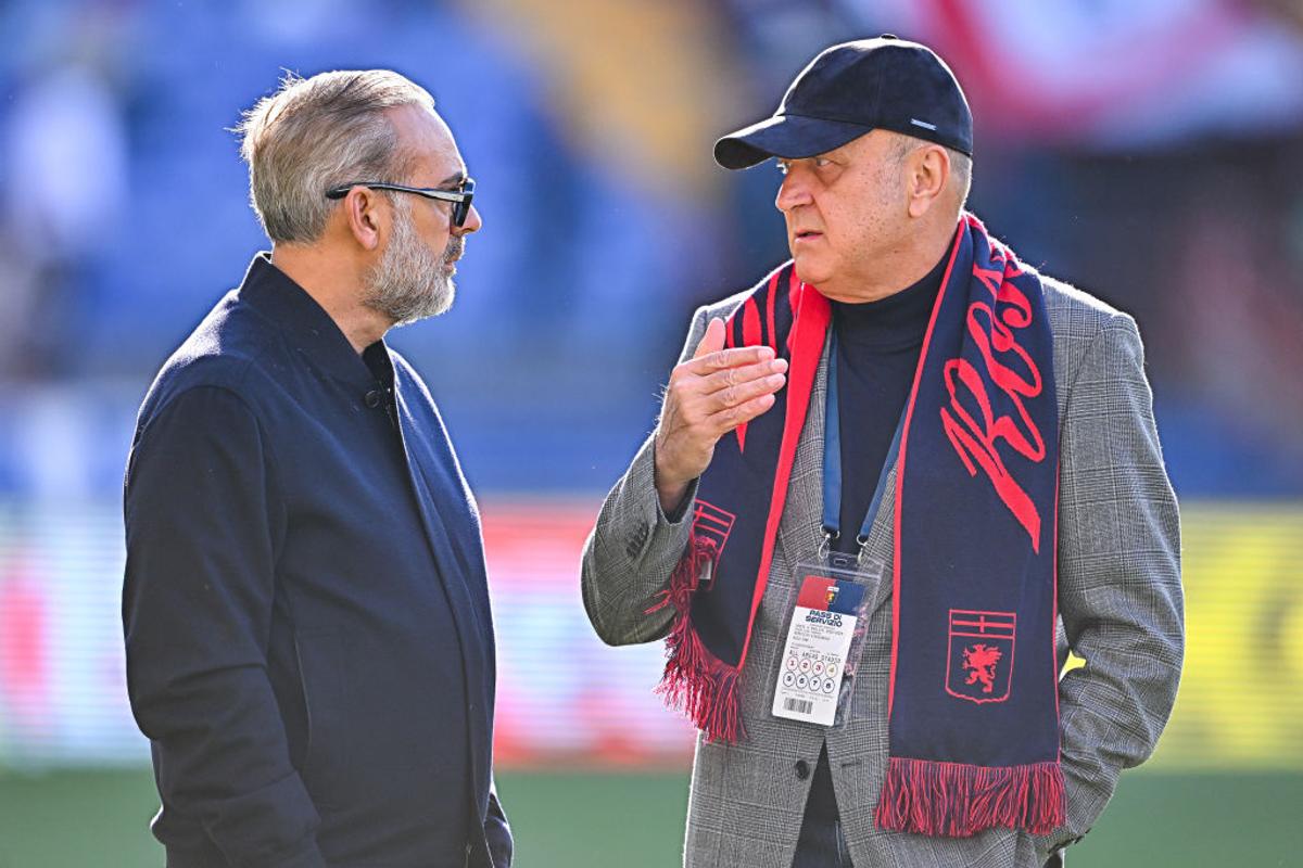 Dan Șucu, prima apariție pe stadion la Genoa