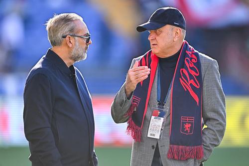 Dan Șucu, prima apariție pe stadion la Genoa/ foto: GettyImages