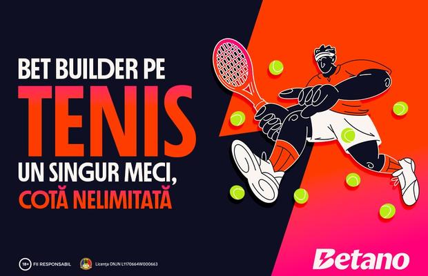 Betano lansează Bet Builder pentru tenis, odată cu Australian Open