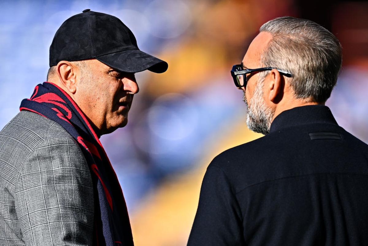 Dan Șucu, prima apariție pe stadion la Genoa