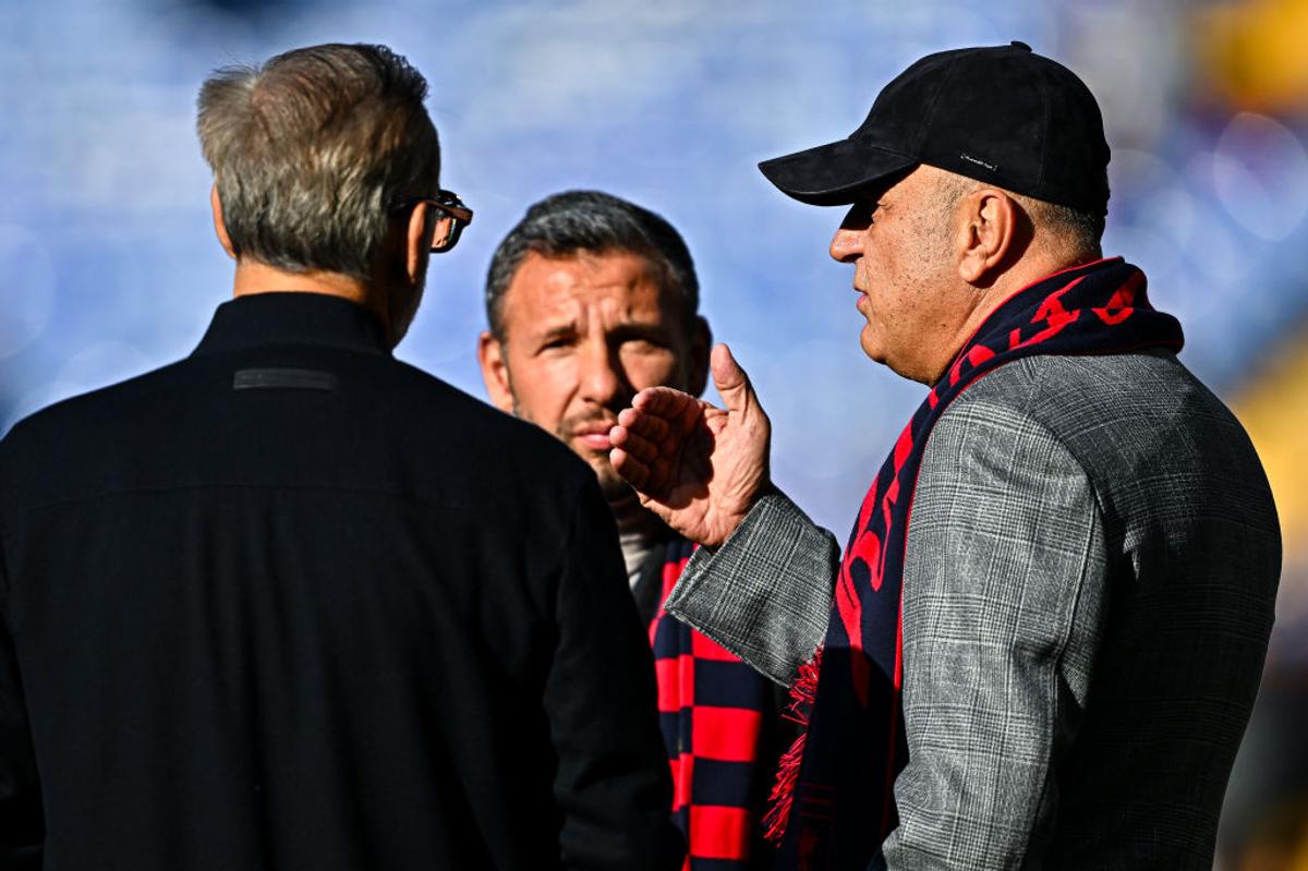 Dan Șucu, prima apariție pe stadion la Genoa