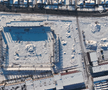 Stadionul „Eroii Timișoarei”, sub zăpadă / foto: Politehnica Timișoara