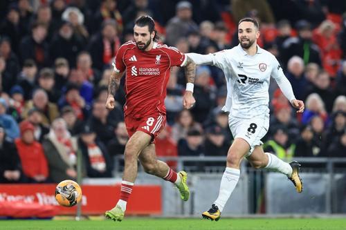 Dominik Szoboszlai în Liverpool - Barnsley / Foto: Imago Images