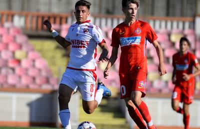 Încă o umilință! Dinamo a zdrobit-o pe FCSB, în duelul „sateliților” » Cătălin Hîldan jr. a fost titular