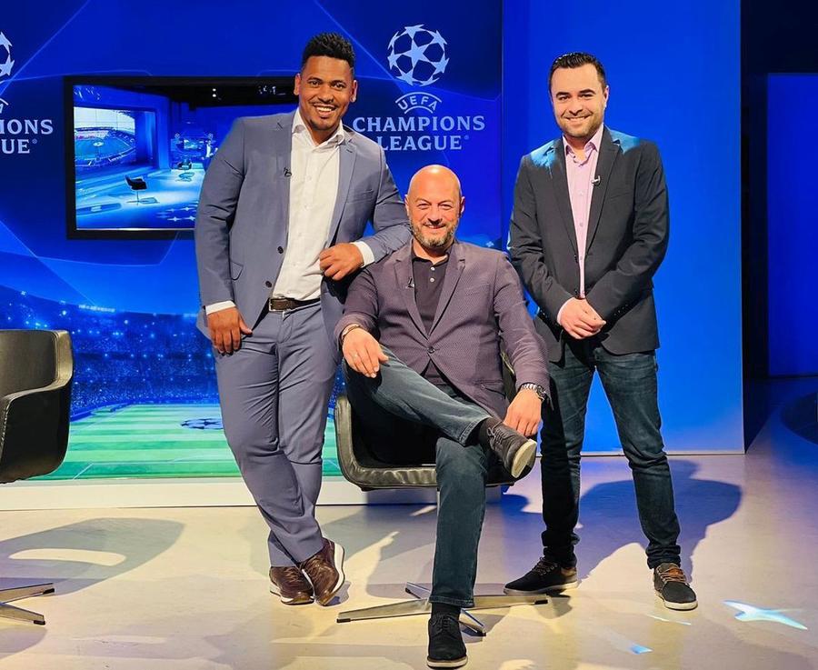Eric alături de Cristi Dulca și jurnalistul Mădălin Negoiță, în platoul Prima Sport În ce și-a investit Eric banii din fotbal: „Am deschis un restaurant bun într-un oraș nepotrivit” » Cum arată viața brazilianului acum: „Mă atrage mult televiziunea”