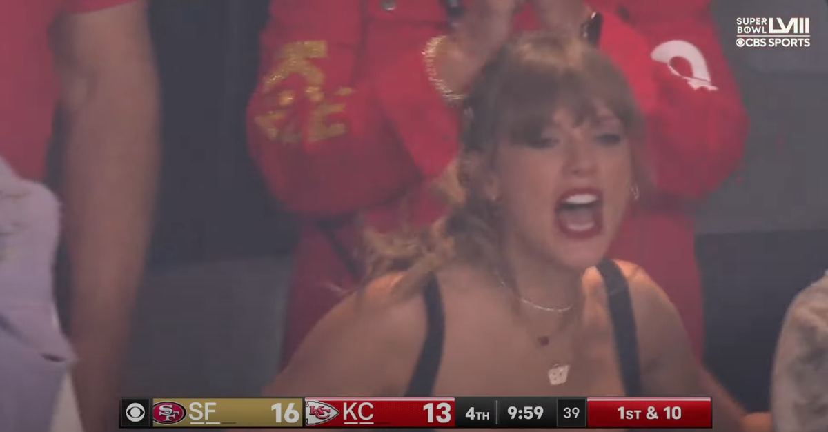 Taylor Swift la Super Bowl LVIII