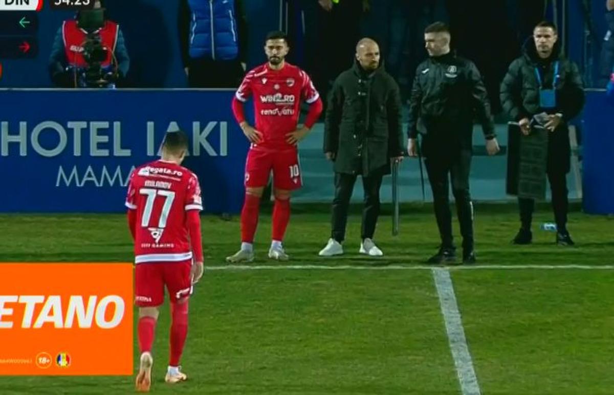 Emoții pentru Dinamo: a dat pasă de gol și a ieșit accidentat!