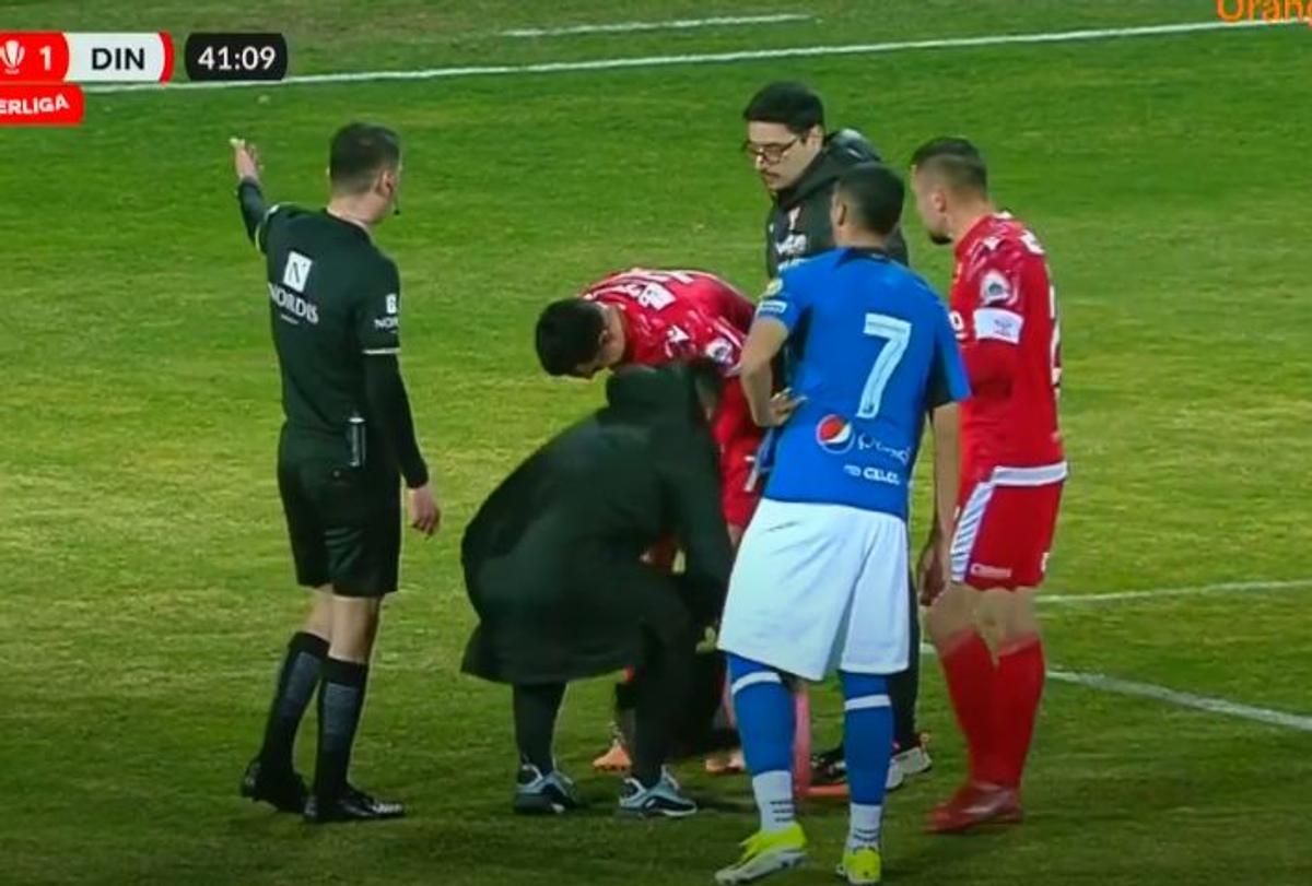 FOTO Accidentare și înlocuire Georgi Milanov în Farul - Dinamo