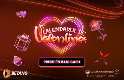 Dăm startul Calendarului de Valentine’s Betano. Îmbrățișează ofertele zilnice